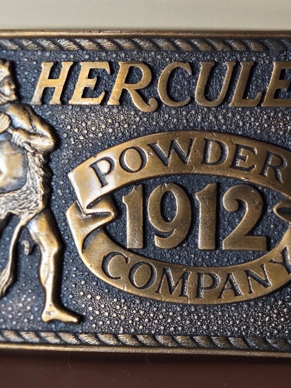 Vintage Hercules Powder Company Belt Buckle - 1980 Special Edition, NOS Made USA